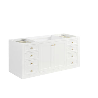 60 Inch Chicago Freestanding Vanity in Glossy White / Lime Delight Top