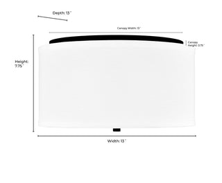Guyten 13" Wide 2-Light Flushmount - Modern Gold