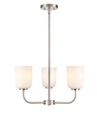 Laphia 21" Wide 3-Light Chandelier - Brushed Nickel