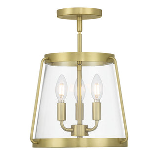 Adabella 12.25" Wide 3-Light Semi-Flush Mount