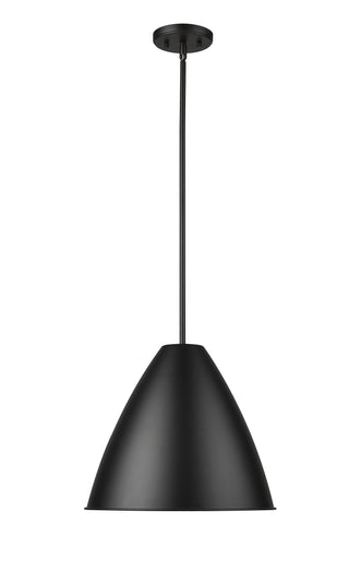 Kayman 15" Wide 1-Light Pendant - Matte Black