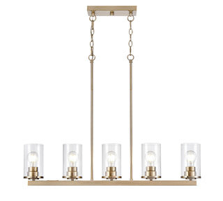 Verlana 35" Wide 5-Light Island - Modern Gold