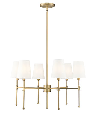 Adorra 25.75" Wide 6-Light Chandelier - Vintage Brass