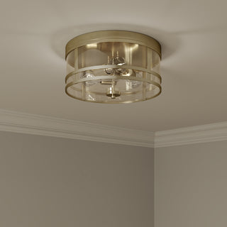 Lunden  13" Wide 3-Light Flush Mount