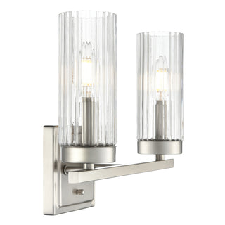 Iversen 12.5" Wide 2-Light Vanity - Brushed Nickel