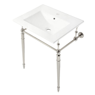 Edwardian 24 Inch Console Sink in White