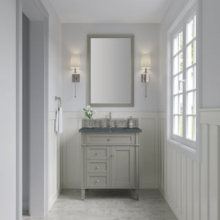 30 Inch Brittany Freestanding Vanity in Urban Gray / Parisien Bleu Top