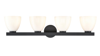 Apria 33" Wide 4-Light Vanity - Matte Black