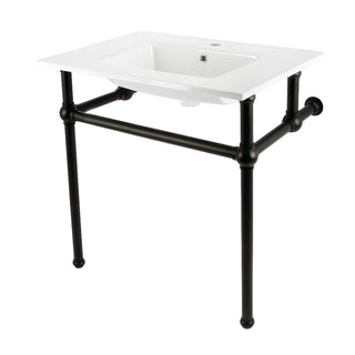 Templeton 31.13 Inch Console Sink in White