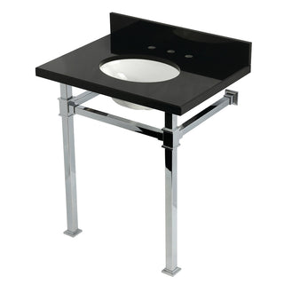 Monarch 30 Inch Console Sink in Polished Chrome