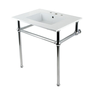 Templeton 31.13 Inch Console Sink in White