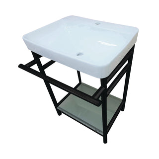Sheridan 24 Inch Console Sink in White