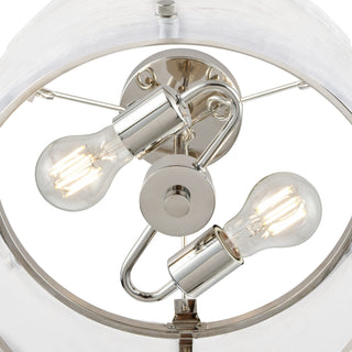 Bennetti 14.5" Wide 2-Light Semi Flush - Polished Nickel