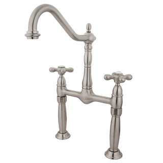 Victorian Vessel Faucet in Brushed Nickel
