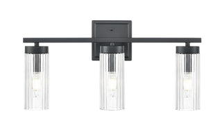 Iversen 21" Wide 3-Light Vanity - Matte Black