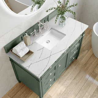 48 Inch Brittany Freestanding Vanity in Smokey Celadon / Ethereal Noctis Top
