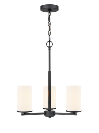 Verlana 19" 3-Light Chandelier - Matte Black