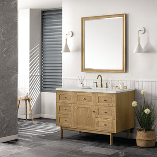 48 Inch Laurent Dual Mount Vanity in Light Natural Oak / Lime Delight Top