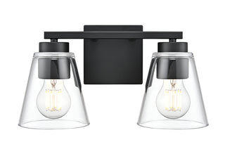 Strayhan 13" 2-Light Vanity - Matte Black