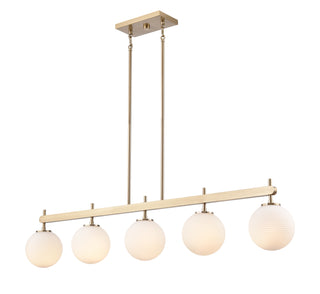 Coretta 48" Wide 5-Light Island - Modern Gold