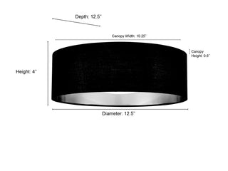 Rosata 12.5" Wide LED Flushmount Light - White