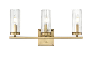 Iversen 21" Wide 3-Light Vanity - Vintage Brass