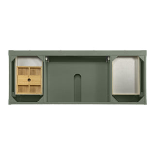 60 Inch Breckenridge Freestanding Vanity in Smokey Celadon / Ethereal Noctis Top