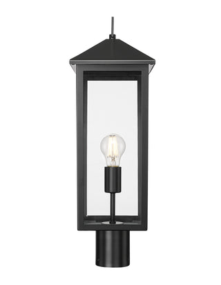 Munger 23" High 1-Light Outdoor Post Lantern - Powder Coated Black