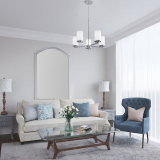 Verlana 24" 5-Light Chandelier - Chrome