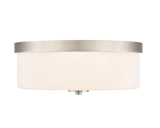 Laphia 13.25" Wide 2-Light Flushmount - Brushed Nickel