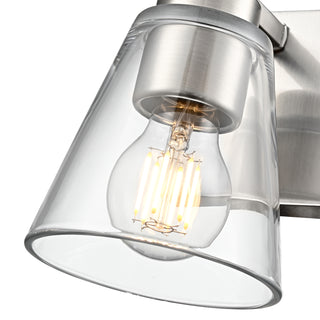 Strayhan 6.75" High 1-Light Wall Sconce - Brushed Nickel