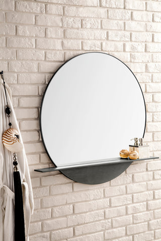 Platform 36" Mirror, Modern Iron
